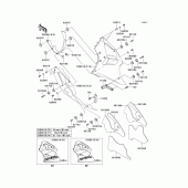 Схема вузла: Cowling lowers(1/2) для Kawasaki ZX636 Ninja ZX-6R