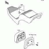 Схема узла: Сиденье для Kawasaki EN500 Vulcan 500