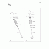 Схема вузла: Рокер & Клапан для Kawasaki EX400 Ninja 400R