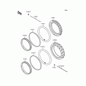 Схема узла: Колеса (Шины) для Kawasaki KLX250 D-Tracker