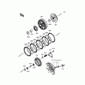 Схема вузла: Зчеплення для Kawasaki ER300 Z300