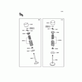 Схема вузла: Клапани для Kawasaki KX450 KX450F