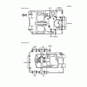 Схема вузла: Болти картера двигуна для Kawasaki EX400 GPZ400S