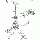 Схема вузла: Карбюратор parts(1/2) для Kawasaki VN1500 VN-15 SE