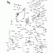 Схема узла: Радиатор (1/2) для Kawasaki ZX750 Ninja ZX-7RR