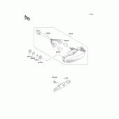 Схема узла: Taillight(s) для Kawasaki ZX1200 Ninja ZX-12R