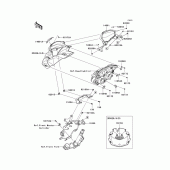Схема узла: Облицовочные элементы для Kawasaki ZR750 Z750