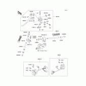 Схема узла: Руль & Пульт управления рулевой для Kawasaki ZX600 Ninja ZX-6