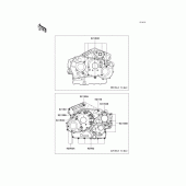 Схема узла: Болты картера двигателя для Kawasaki VN1500 Vulcan 1500 Classic FI