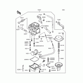 Схема вузла: Карбюратор для Kawasaki KLX250 KLX250