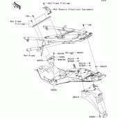 Схема узла: Заднее крыло для Kawasaki ZG1400 1400GTR ABS