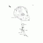 Схема узла: Топливный насос для Kawasaki ZR800 Z800