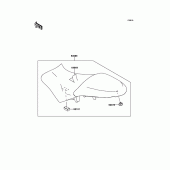 Схема вузла: Сидіння для Kawasaki KLE650 Versys 650