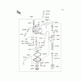 Схема узла: Карбюратор(1/2) для Kawasaki KX100