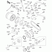 Схема вузла: Масляний насос для Kawasaki VN800 Vulcan 800