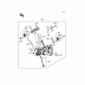 Схема узла: Карбюраторы для Kawasaki KLE250 Versys-X 250 ABS