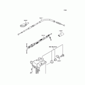 Схема узла: Тросики для Kawasaki KLX250 KLX250