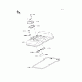 Схема узла: Клапанная крышка для Kawasaki EX250 Ninja 250R