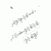 Схема узла: Трансмиссия для Kawasaki KMX125