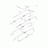 Схема вузла: Троси для Kawasaki ZR1000 Z1000