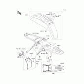 Схема узла: Крыло для Kawasaki KX450 KX450F
