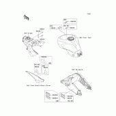 Схема вузла: Інформаційні наклейки для Kawasaki ZX1000 Ninja ZX-10R