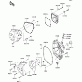 Схема вузла: Engine cover(s) для Kawasaki ZR750 Z750 ABS
