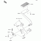 Схема вузла: Лапка гальма для Kawasaki VN800 Vulcan 800 Drifter