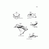 Схема вузла: Наклейка(Сірий)(LGF) для Kawasaki EX250 Ninja 250