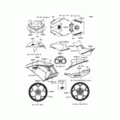Схема вузла: Decals(Red) для Kawasaki ZX1400 Ninja ZX-14R ABS 30TH