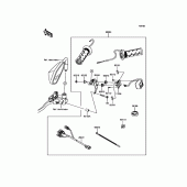 Схема вузла: Ручки з підігрівом (Опція) для Kawasaki KLZ1000 Versys 1000 LT