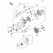 Схема вузла: Starter motor (Zg1200-b7/b8/b9) для Kawasaki ZG1200 Voyager XII