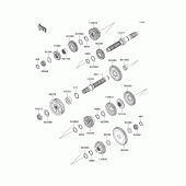 Схема вузла: Трансмісія для Kawasaki VN1700 Vulcan 1700 Classic LT