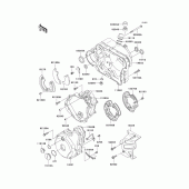 Схема вузла: Engine cover(s) для Kawasaki KL650