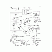 Схема узла: Замок зажигания для Kawasaki ZR750 Z750