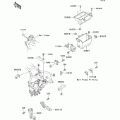 Схема вузла: Батарейний відсік для Kawasaki ZG1000 1000GTR