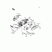 Схема вузла: Headlight(s) для Kawasaki ZX636 Ninja ZX-6R