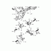 Схема узла: Подножки для Kawasaki EX300 Ninja 300