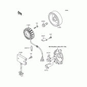 Схема вузла: Генератор для Kawasaki ZR400 Zephyr X