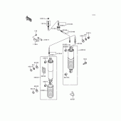 Схема узла: Подвеска/амортизатор для Kawasaki ZG1200 Voyager XII
