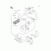 Схема вузла: Fuel evaporative system для Kawasaki ZX1200 Ninja ZX-12R
