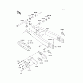 Схема вузла: Задній важіль (Маятник) для Kawasaki KLX300R