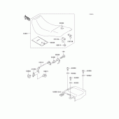 Схема вузла: Сидіння для Kawasaki EX500 GPZ500S