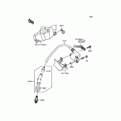 Схема узла: Система зажигания для Kawasaki BR125 Z125 Pro