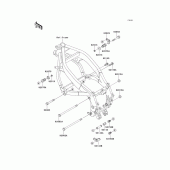 Схема вузла: Frame fitting для Kawasaki ZX600 Ninja ZX-6