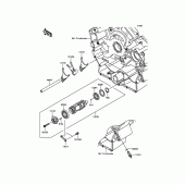 Схема вузла: Gear Change Drum/Shift Fork(s) для Kawasaki VN900 Vulcan 900 Classic
