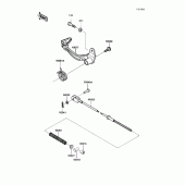 Схема узла: Лапка тормоза для Kawasaki KL250 KLR250