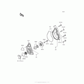 Схема вузла: Водяний насос Kawasaki ER650 Z650