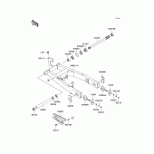 Схема узла: Задний рычаг (Маятник) для Kawasaki ZR750 Z750