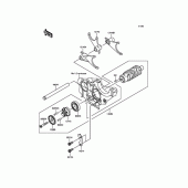 Схема вузла: Копірний вал\Вилки для Kawasaki ZR1200 ZRX1200 DAEG